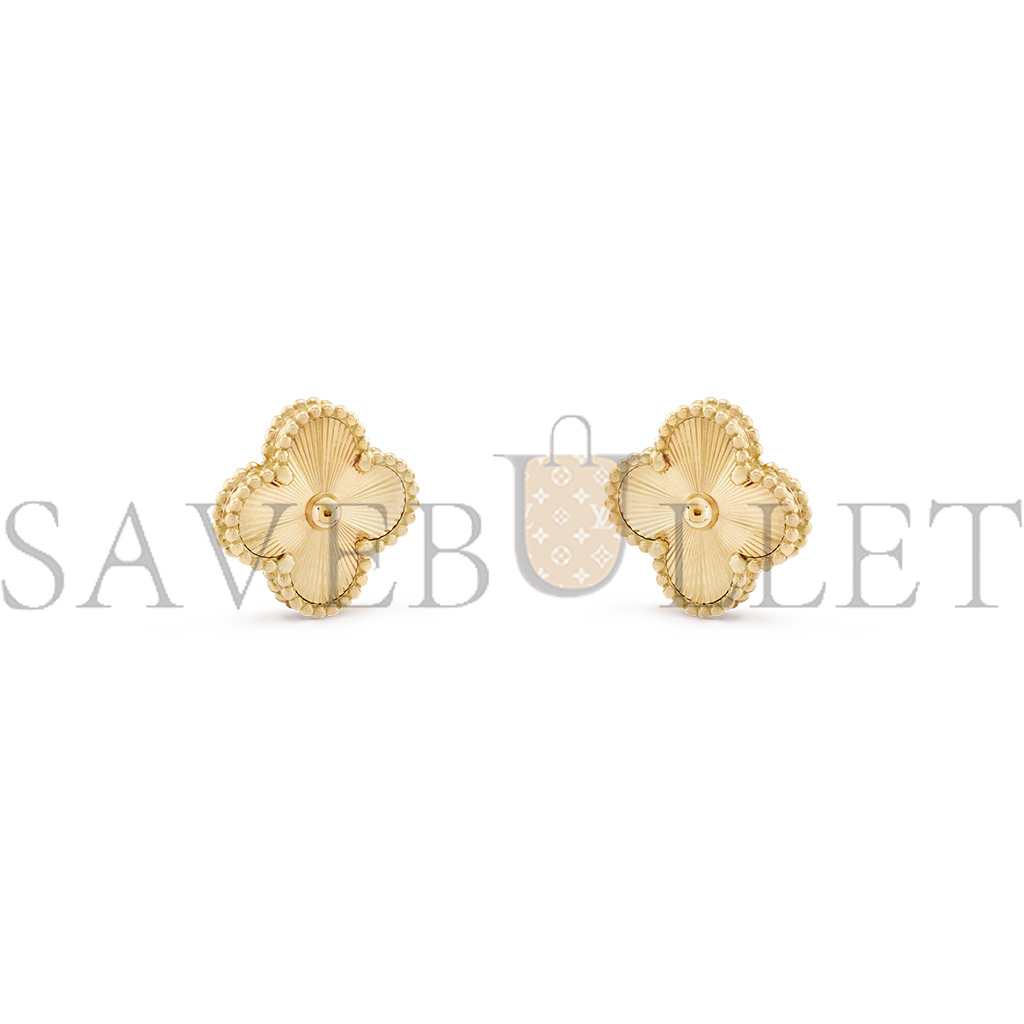 V*N CL*F arpels vintage alhambra earrings - yellow gold  vcarp3jl00